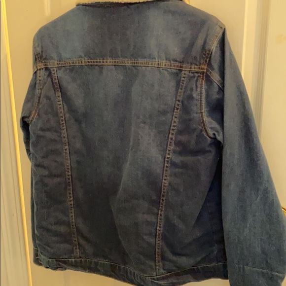 Denim jacket with teddy lining - Picture 3 of 4